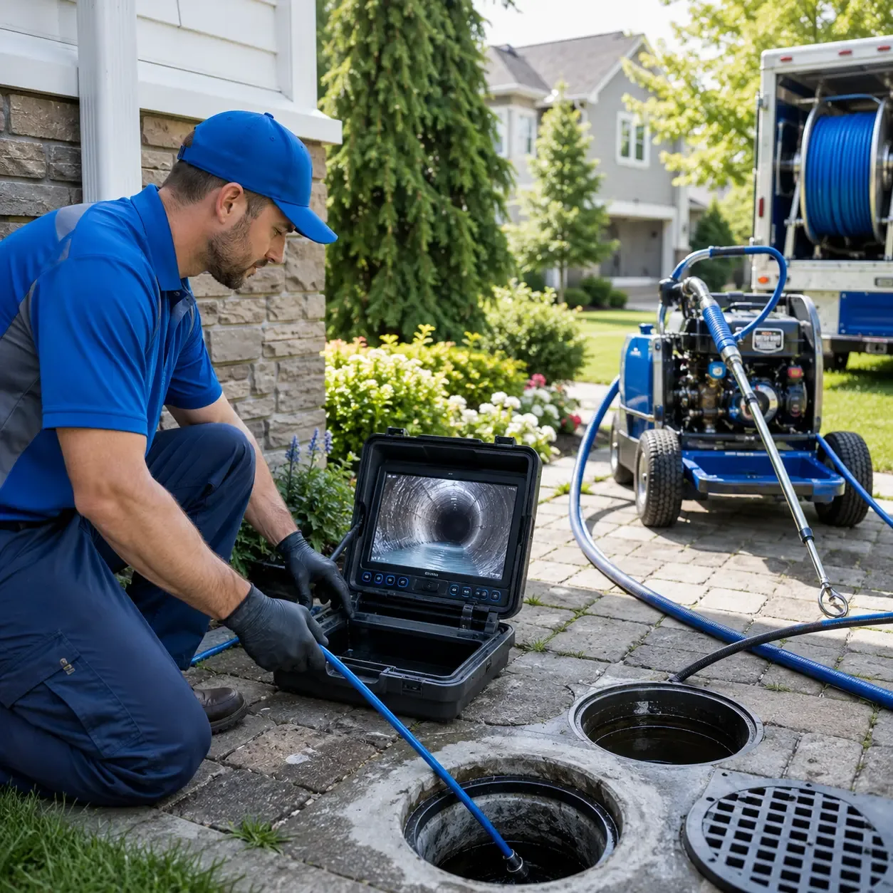 Outdoor drain cleaning professionals serving Green Village, NJ